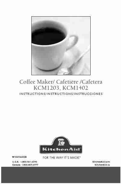 KitchenAid Coffeemaker KCM1402-page_pdf